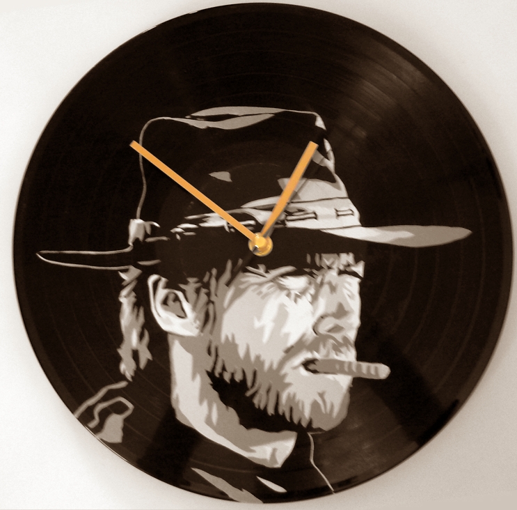 Clint Eastwood on vinyl record