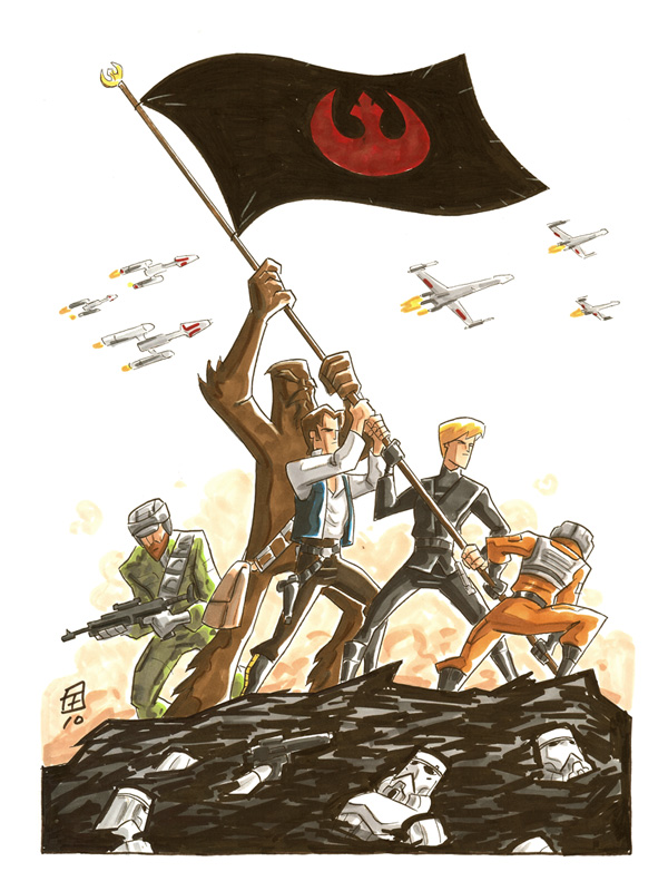 Star Wars Iwo Jima by OtisFrampton