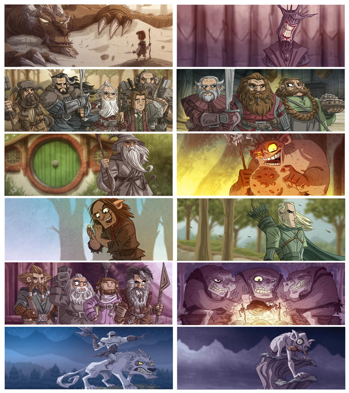 Tolkien Themed Facebook Covers by OtisFrampton