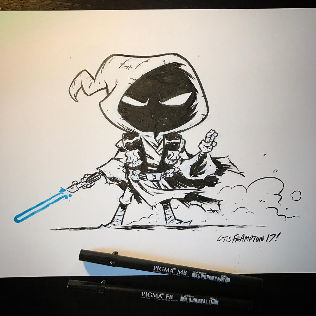 Jawa Jedi Line Art