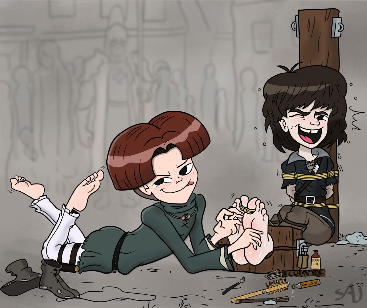Harold and Percival in: The Bet