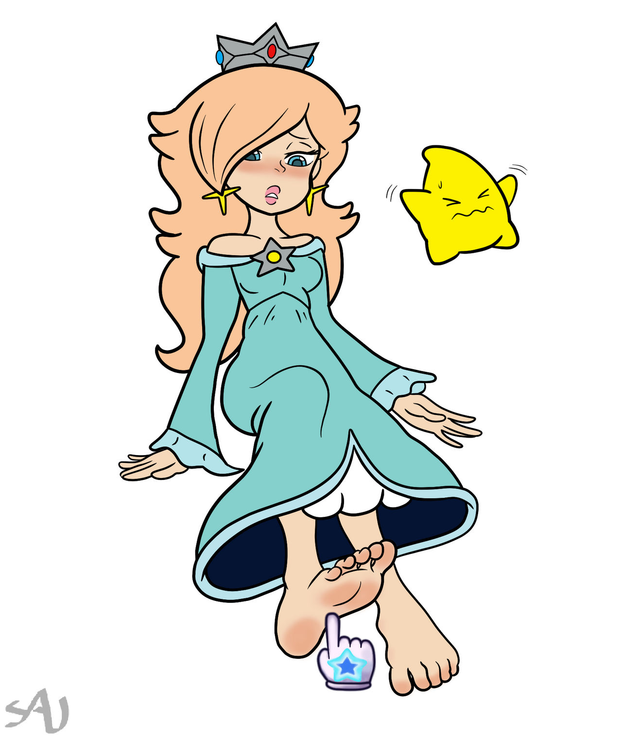 Don't touch her feet!!