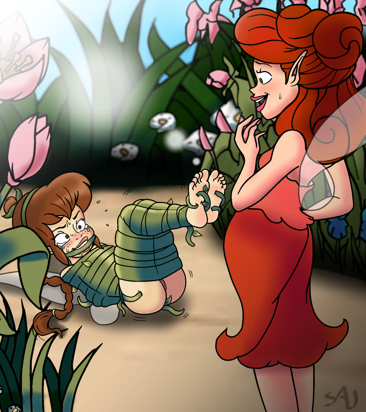 Gardening Gone Wrong Tickled and Gagged