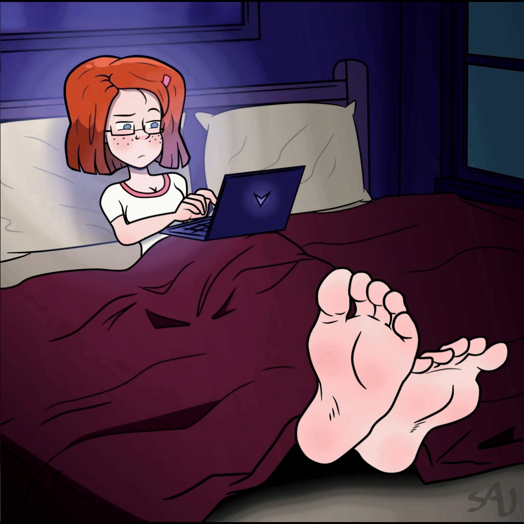 Helen Working Late (GIF)