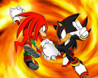 Knuckles vs Shadow