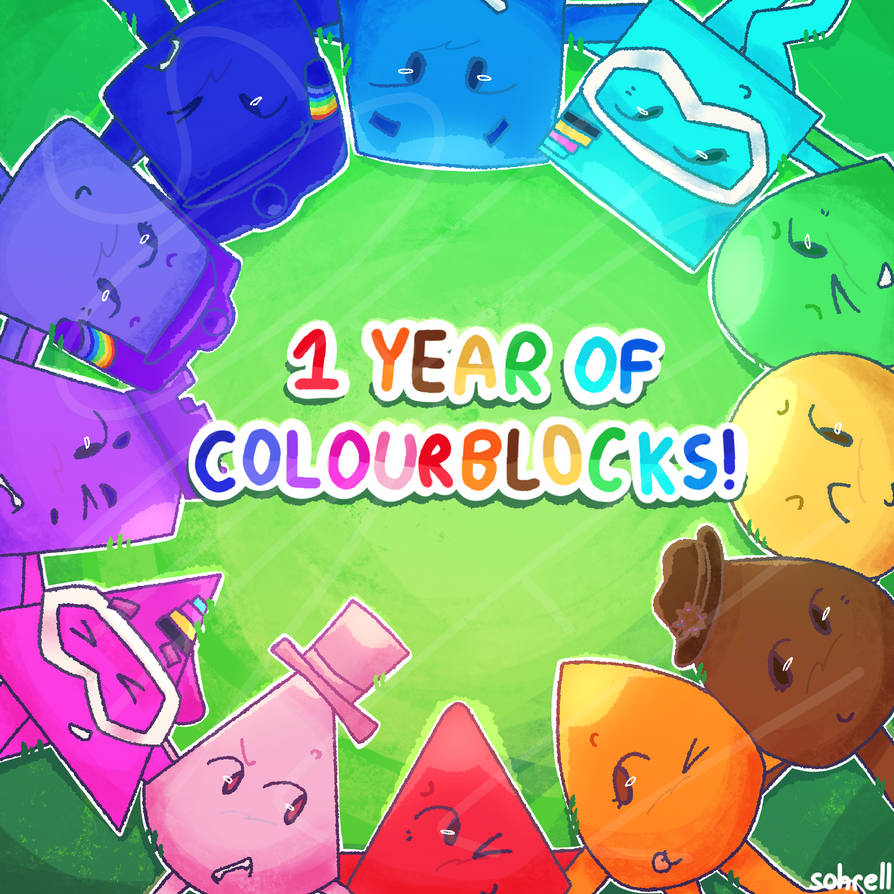 One Week Colorblock happy one year anniversary to colourblocks !!! by snailonastring on ...