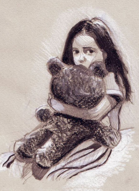 Girl and bear