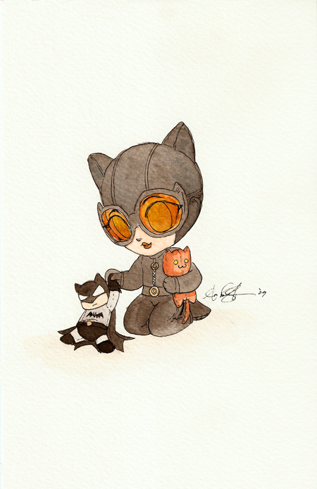 Catwoman baby by AmberStoneArt on DeviantArt