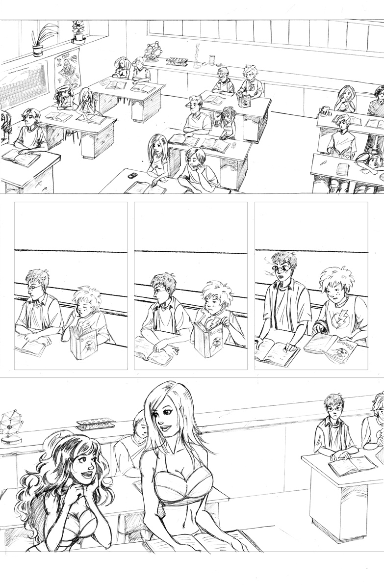 Zombies vs Cheerleaders story page 1