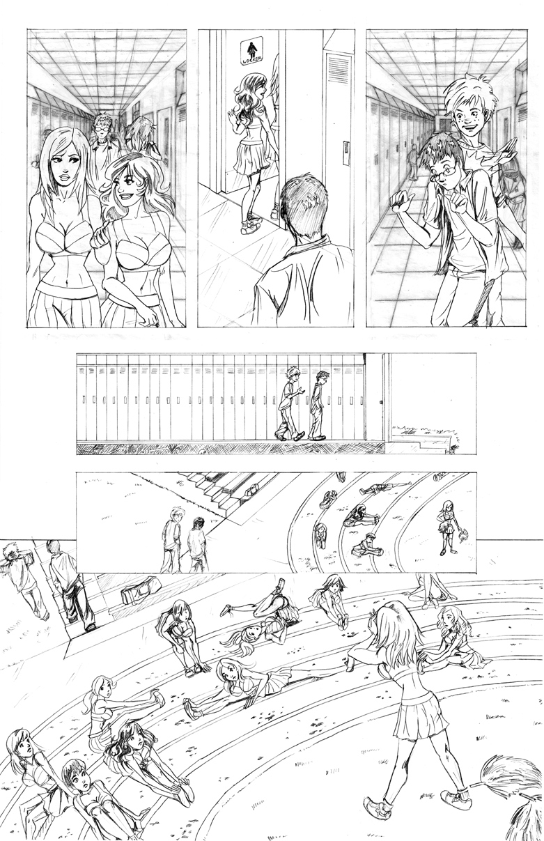 Zombies vs Cheerleaders story page 2