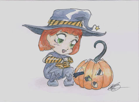 Halloween Academy card Chloe and Tupper