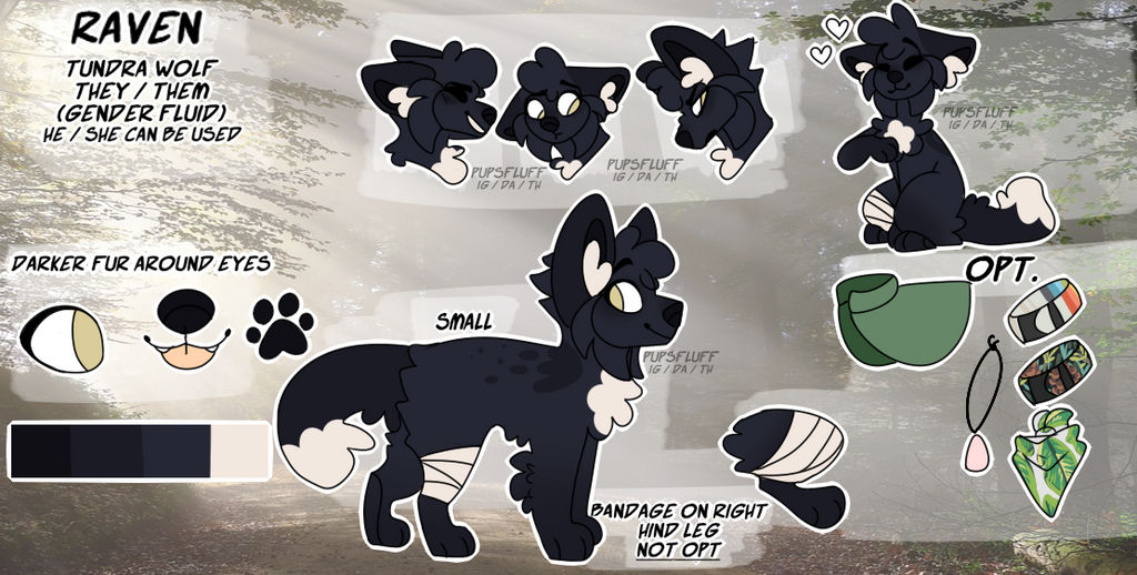 Raven Reference 2018 by PupsFluff on DeviantArt