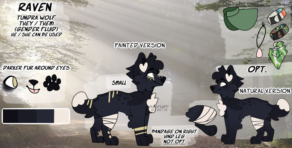 Raven Reference 2018 new by PupsFluff on DeviantArt