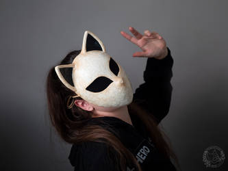 Cat skull mask - Hibitsune