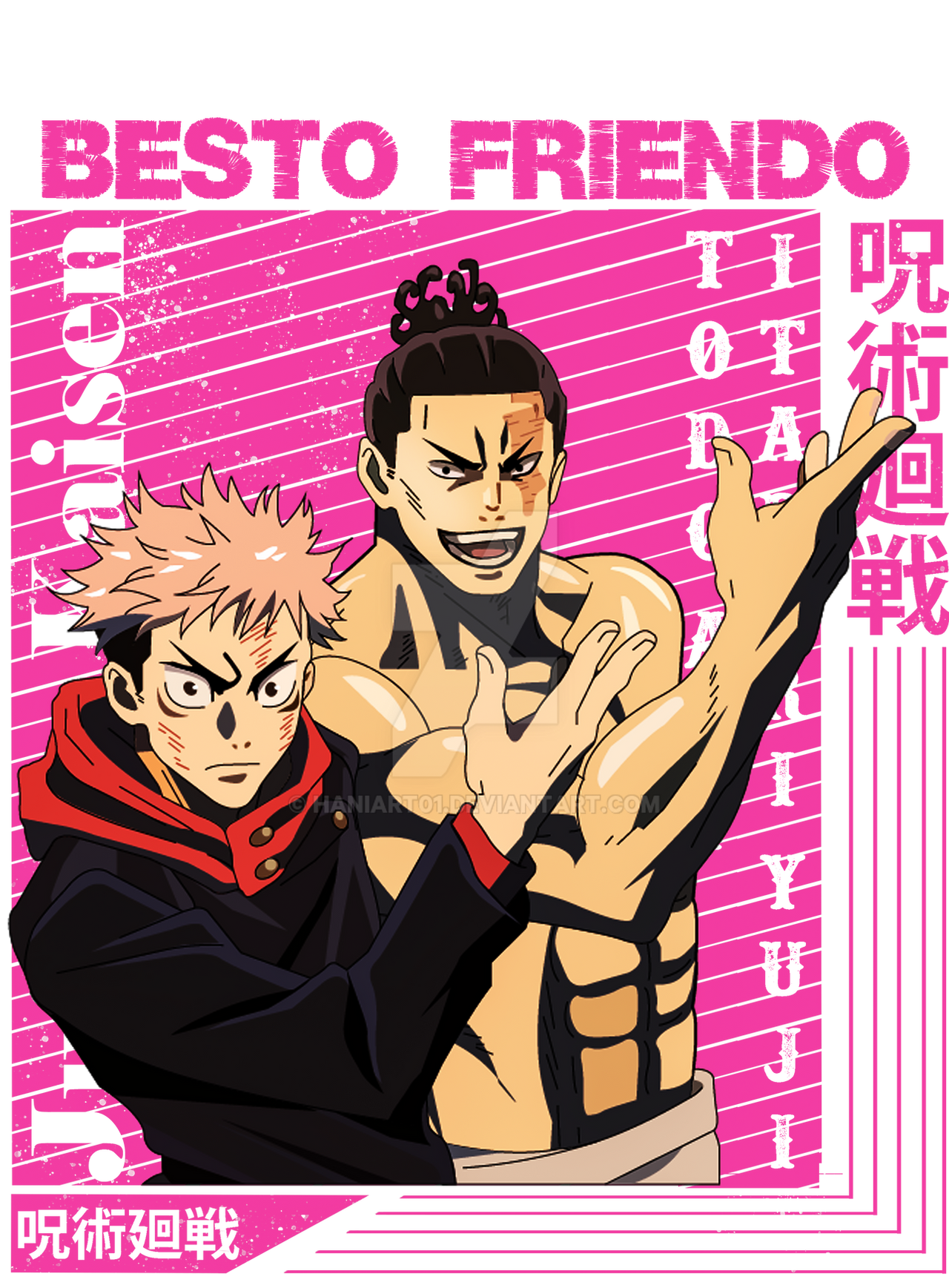 Besto Friendo! tadori yuji and Todo Aoi by HaniArt01 on DeviantArt