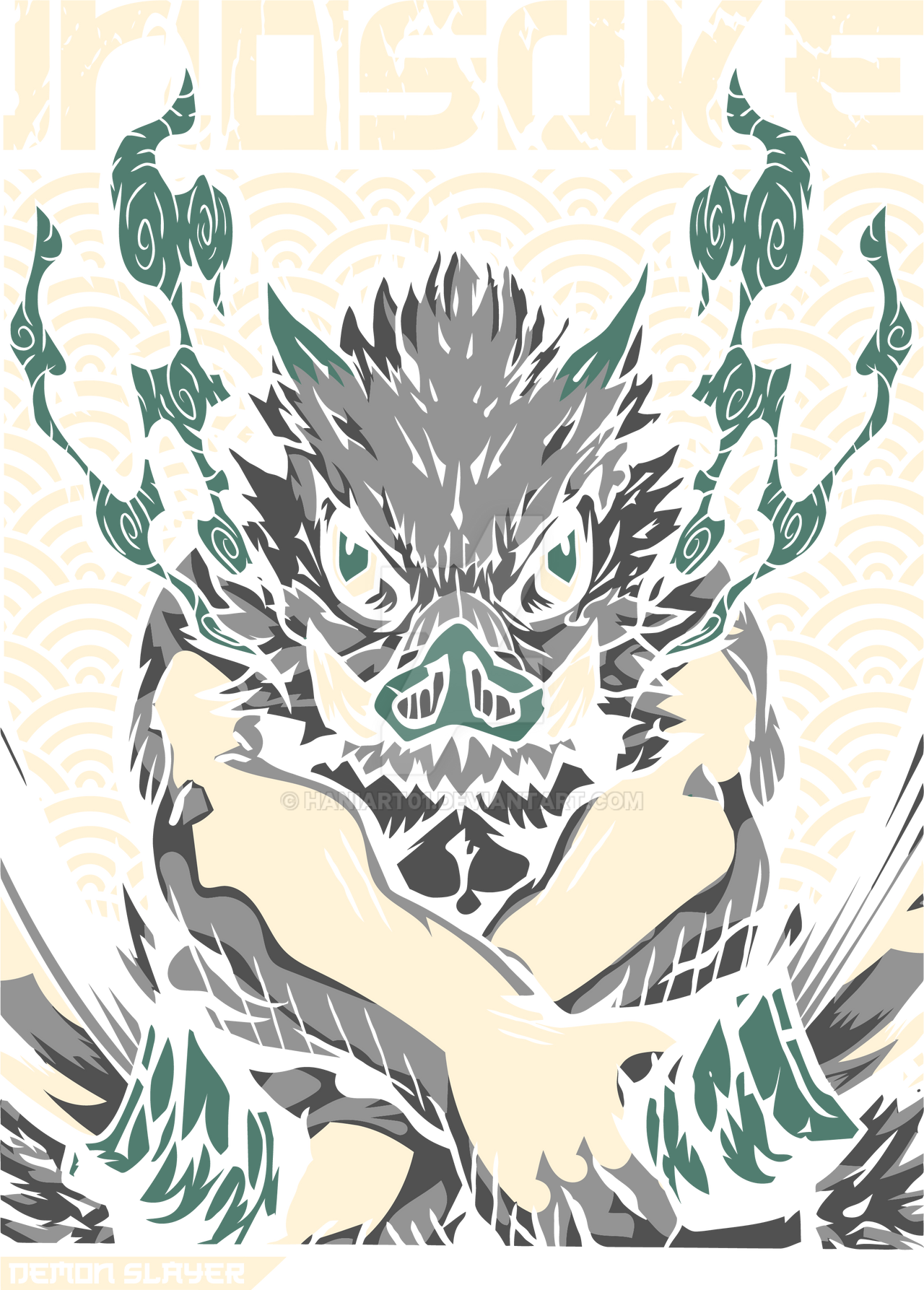 Inosuke HAshibara Png Design ready to Print/use by HaniArt01 on DeviantArt