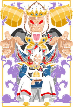 King Vegeta Design In PNG Ready to print/use