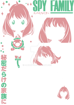 Anya SpyXFamily Design In PNG Ready to print/use