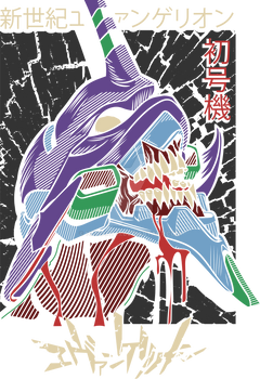 Neon Genesis Evangelion Eva Unit-01 PNG Design