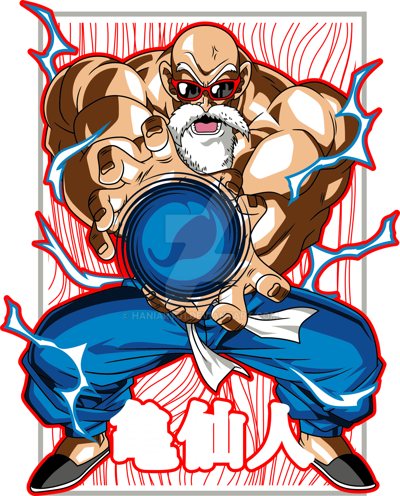 Master Roshi Using Hat Master Roshi PNG Design Ready toprint/use by HaniArt01 on DeviantArt