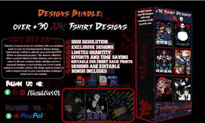 JJK Bundle Design: 40 PNG Designs ready to print