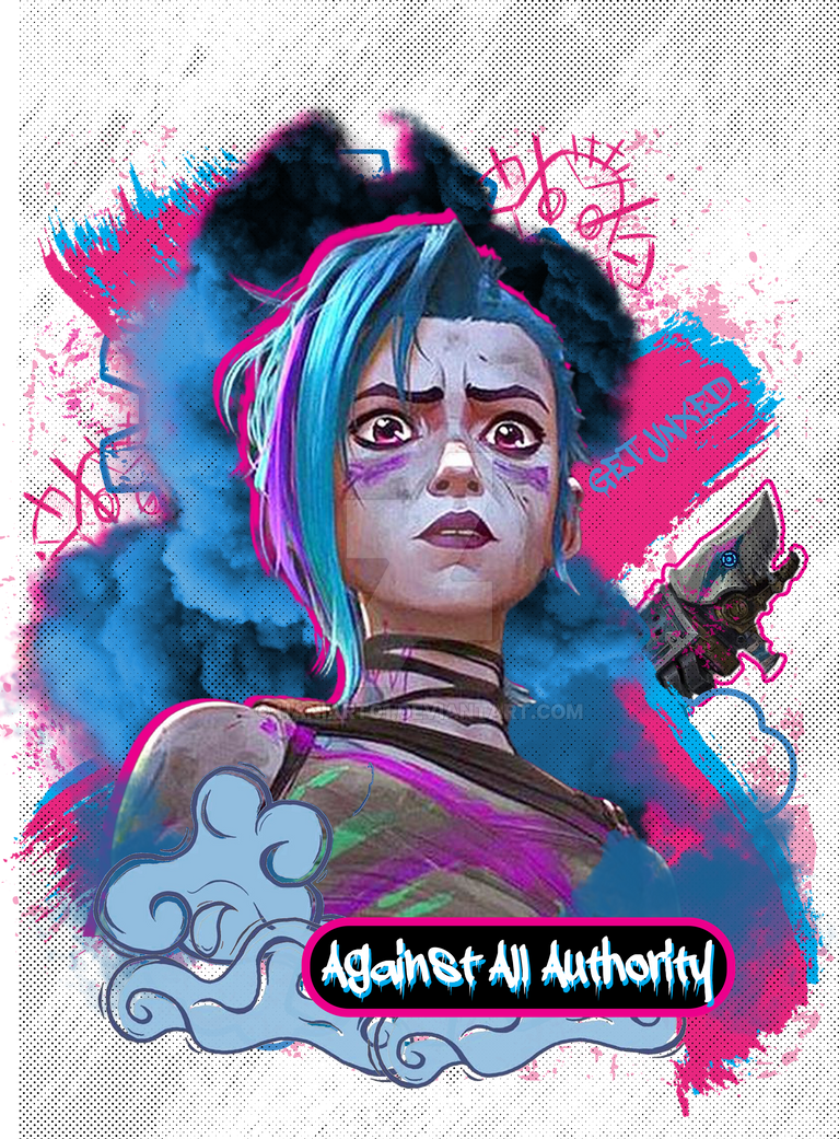 JINX Arcane s PNG Design ready to print\use by HaniArt01 on DeviantArt