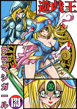 Chica Maga Oscura Yu-Gi-Oh png design ready to use