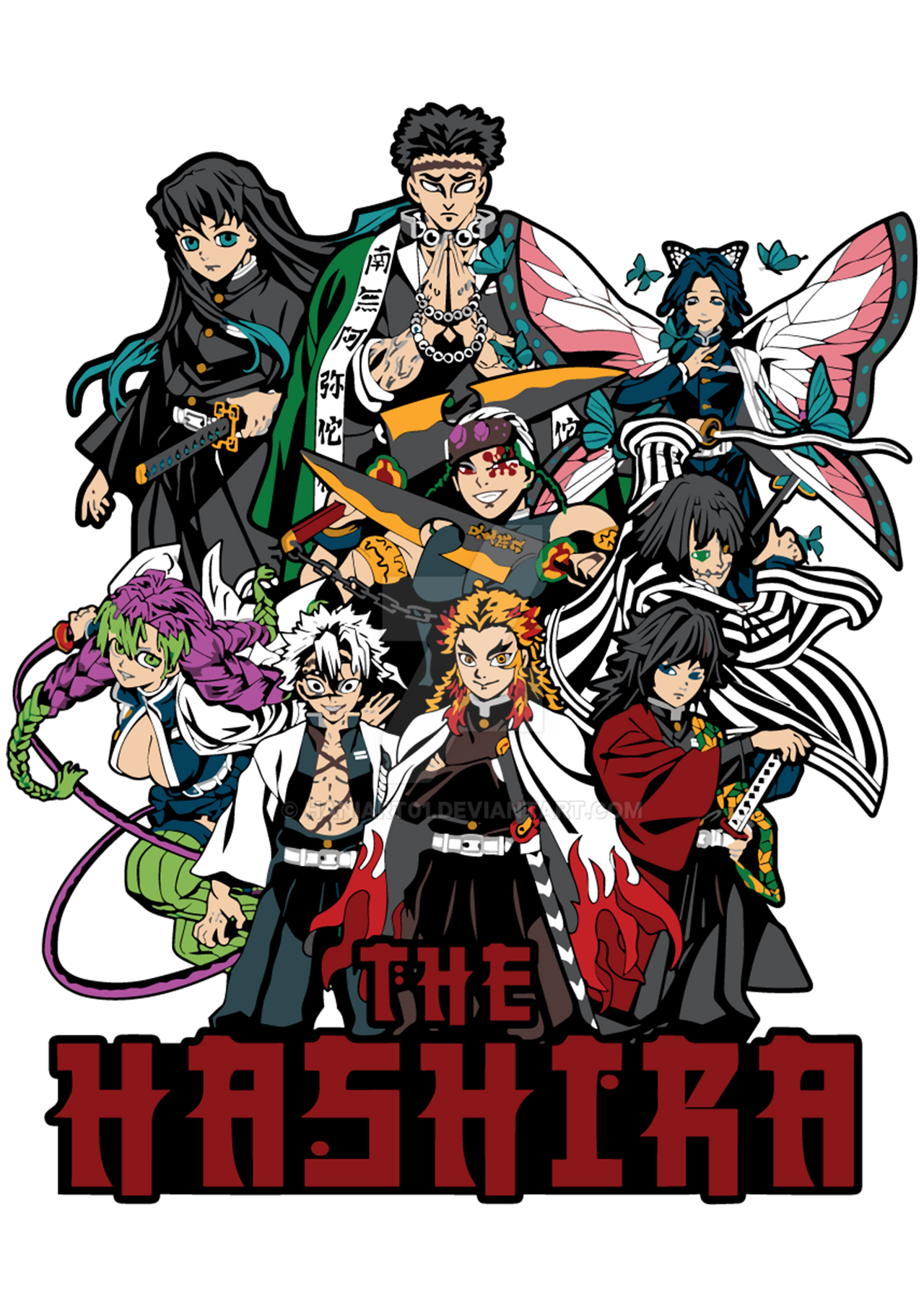 Custom Hashira Demon Slayer Hashira Png Design ready to print/use by HaniArt01 on ...