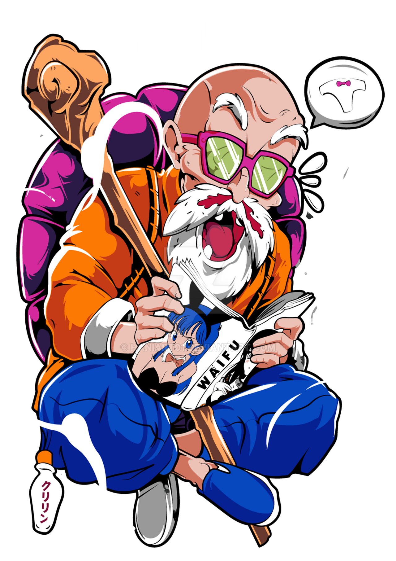 Master Roshi Sprites Master Roshi DBZ png vector Ready to Print/use by HaniArt01 on DeviantArt