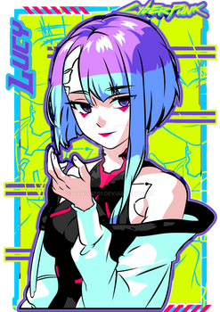 Lucy Cyberpunk PNG Design Ready to print/use