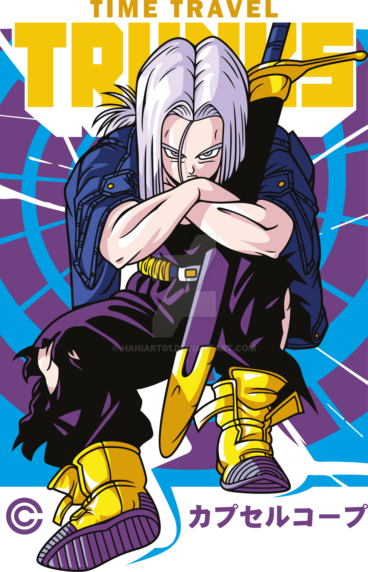 Trunks Design Pattern Future Trunks Design In png Ready to print/use by HaniArt01 on DeviantArt