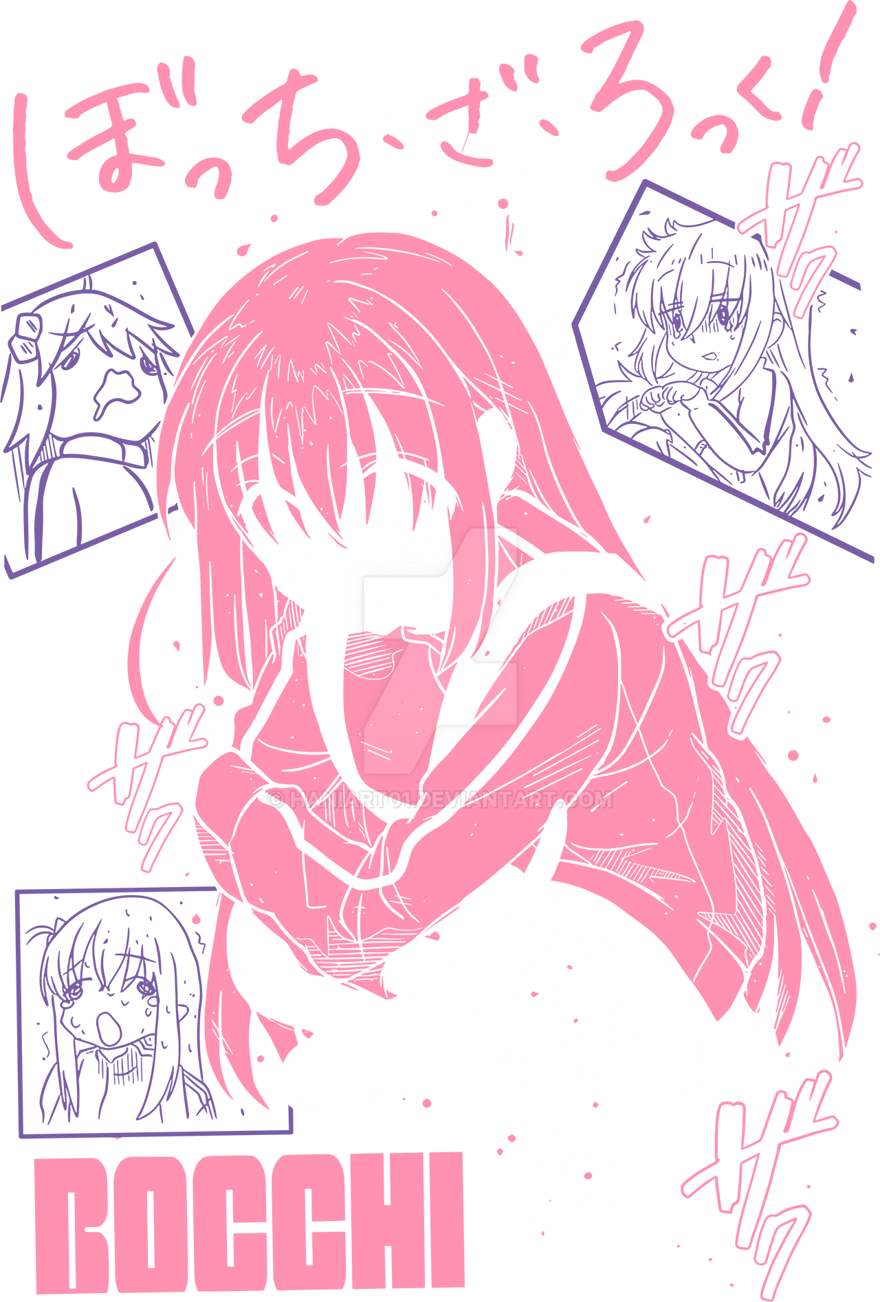 Bocchi The Rock Bocchi Png Design Ready to Print by HaniArt01 on DeviantArt