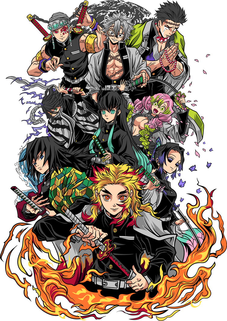 Custom Hashira Demon Slayer HAshira Png Design Ready to print/use by HaniArt01 on ...