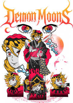 Doma Demon Slayer Design in Png Ready to Print\Use