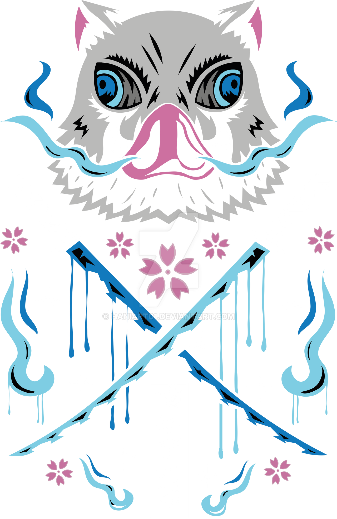 Inosuke Sign Demon slayer inosuke png design ready to print/use by HaniArt01 on ...