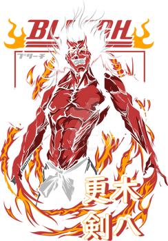 Kenpachi Zaraki Bleach Png Design Ready to print