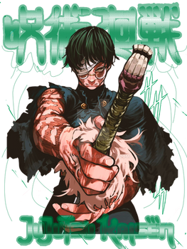 Jujutsu Kaisen Maki Png design Ready to Print/use