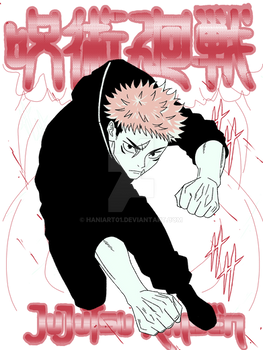 Jujutsu Kaisen Itadori Yuji Png Design Print