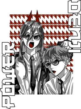 Power X Denji png Design ready to print/use
