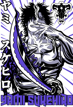 YAMI SUKEHIRO black clover png Design Print Ready