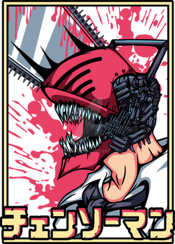 ChainsawMan Denji Png vector Ready to Print/Use