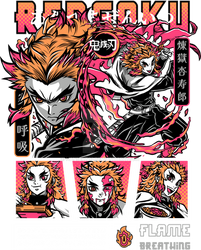 Rengoku demon slayer PNG design ready to print/use