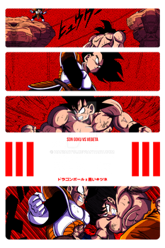 Vegeta x Goku Db design in png ready to print