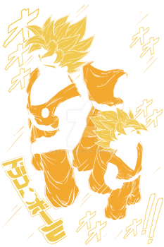 Dragon Ball Saiyans Png Design Ready to Print/Use
