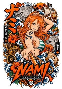 One Piece Nami Png Design Ready to print/Use