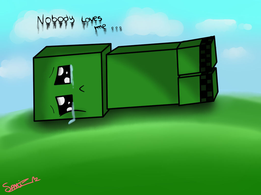 Sad creeper by MissSmile84 on DeviantArt