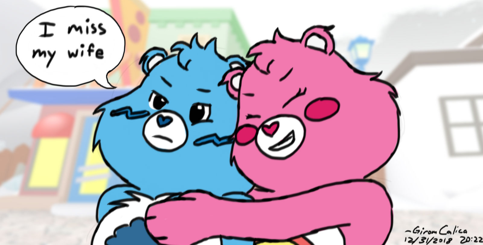 Cheer huggin' Grumpy by GiromCalica on DeviantArt