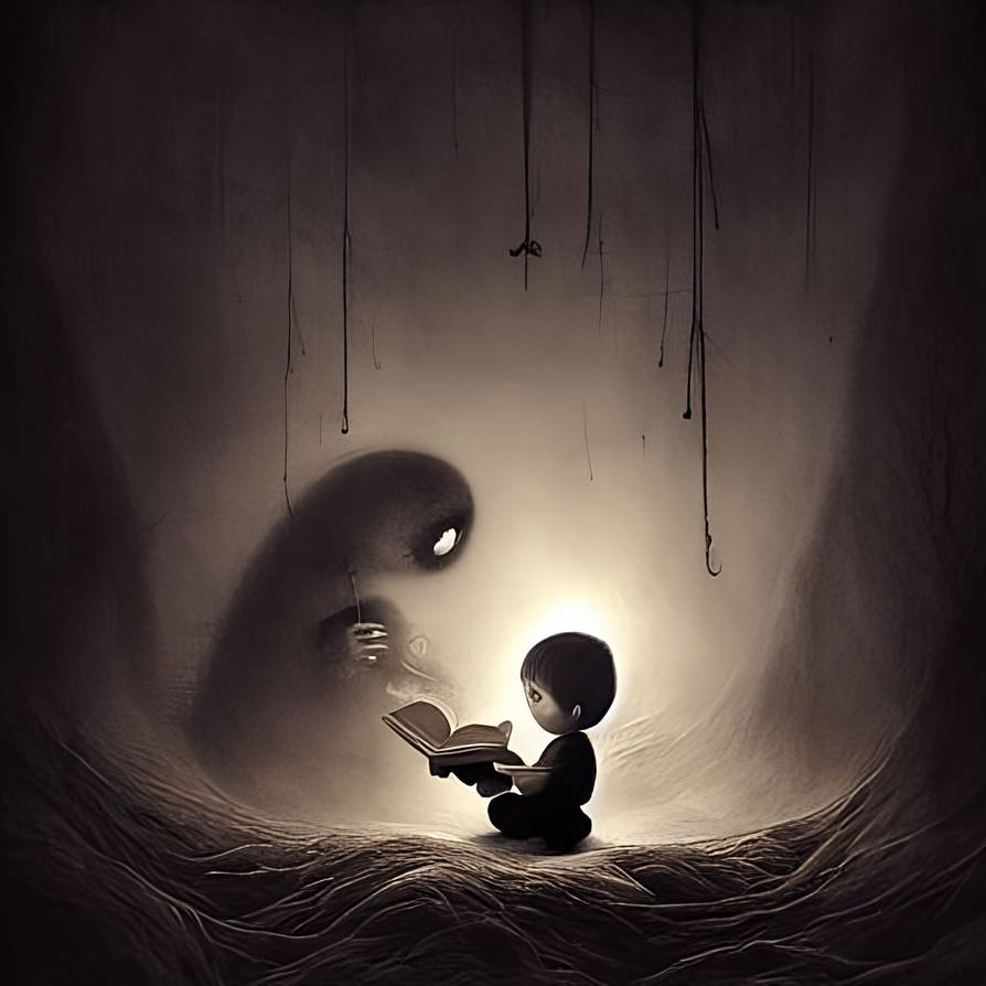 Sleepwalking: Reading scary stories #1 by Abyssal-Explorer on DeviantArt