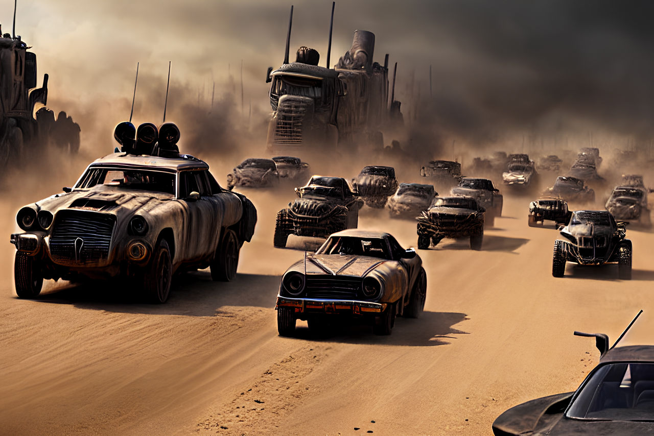 Apocalyptic convoy Mad max style 2 by AbyssalExplorer on DeviantArt