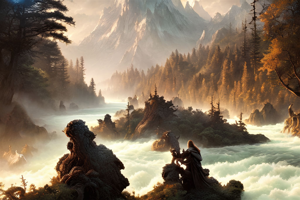 Fantasy Landscape: Raging rapids by Abyssal-Explorer on DeviantArt